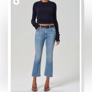 Citizens of Humanity Isola Mid Rise Cropped Boot
In Tahiti Wash Raw Hem 31